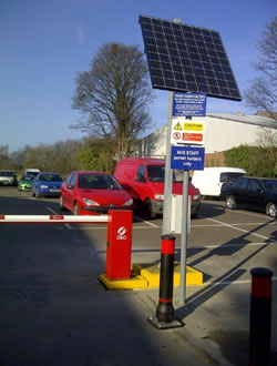 O&O Solar Powered Car Park Barrier - Warwick Hospital