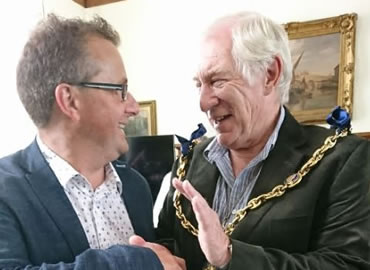 Green Gate Access Systems - Neil Sampson meeting Maidstone Mayor Malcolm Greer