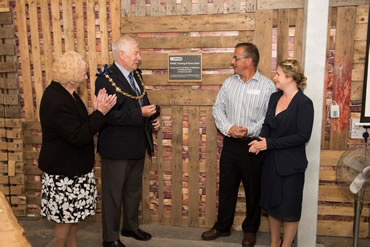 Green Gate Access Systems - Maidstone Mayor Malcolm Greer unveiling a plaque