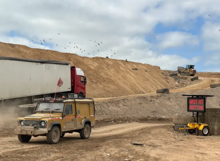 Quarry Traffic Management Solution | VMS Installation | Solar Gates