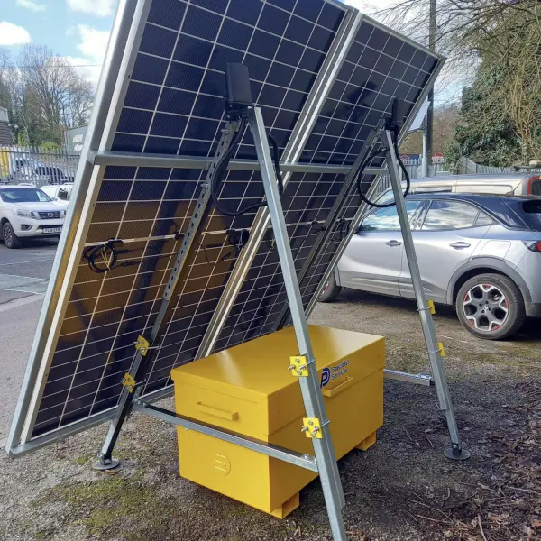 solar hydrogen vault with solar panel