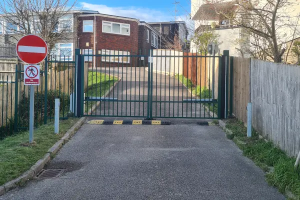 swing gates.