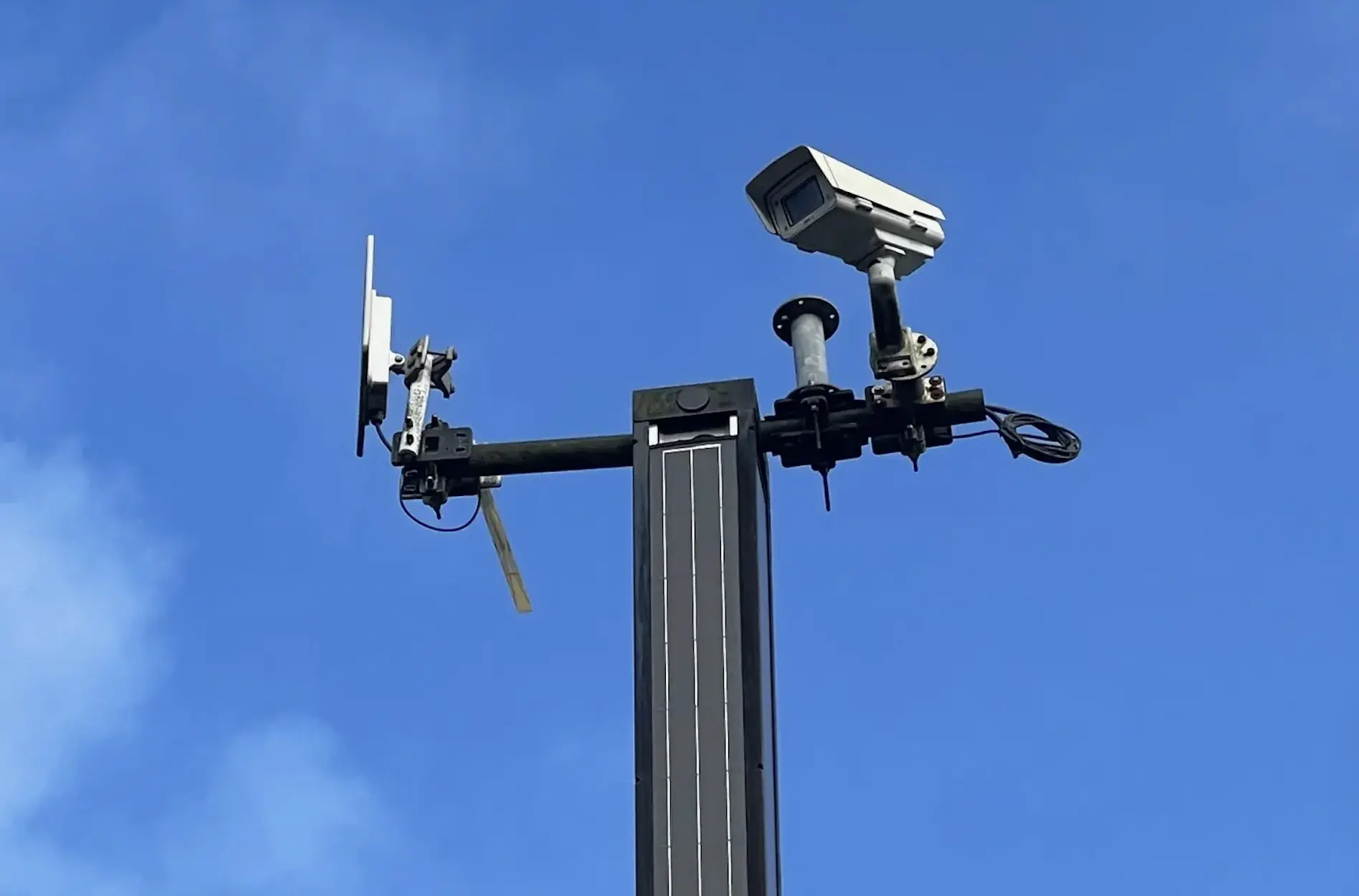 fixed cctv tower.